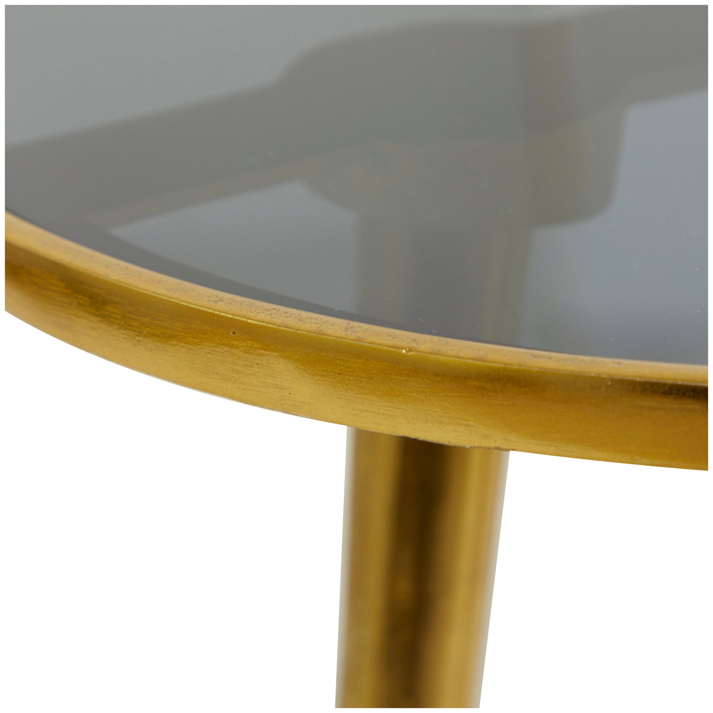 Contemporary Aluminum Accent Table