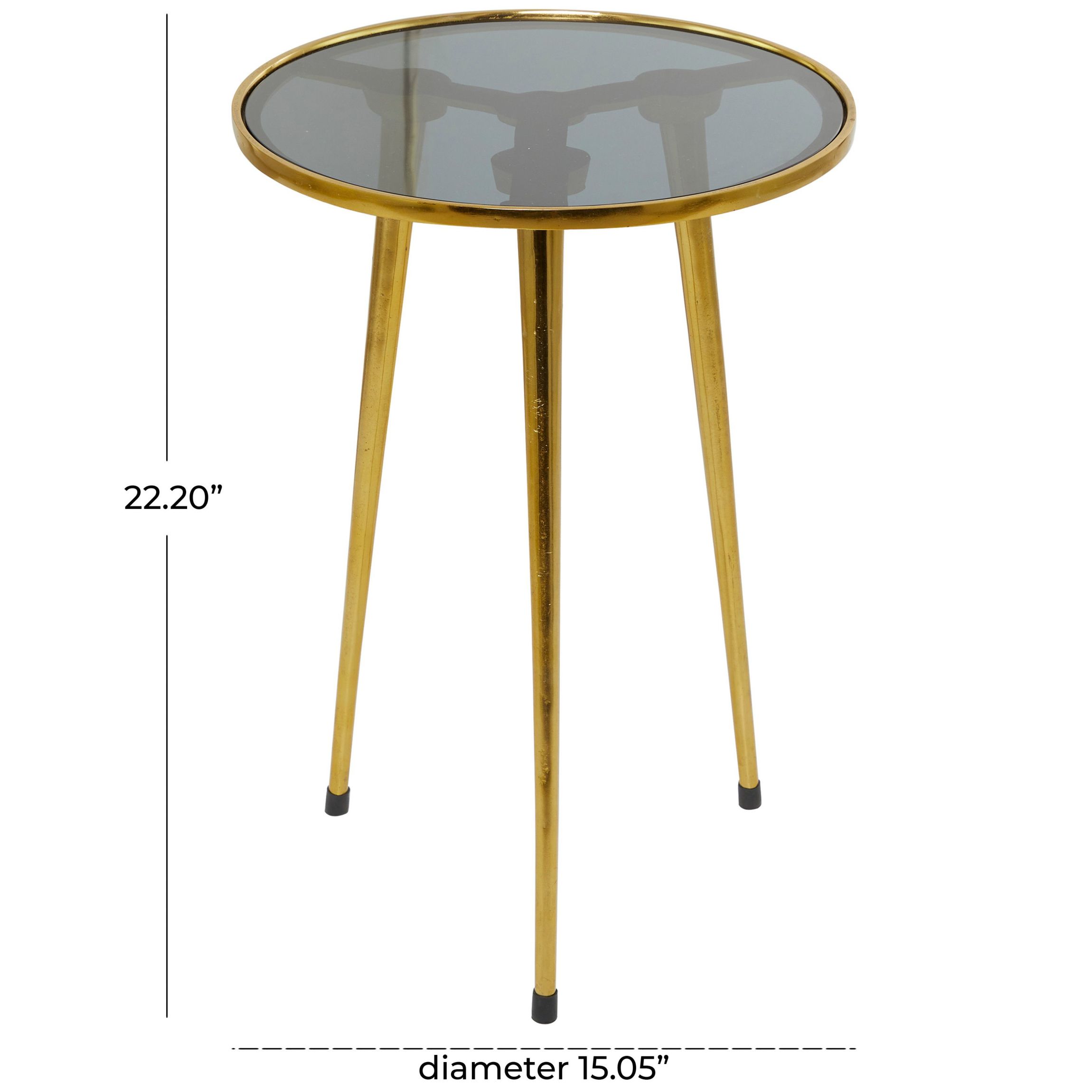 Contemporary Aluminum Accent Table