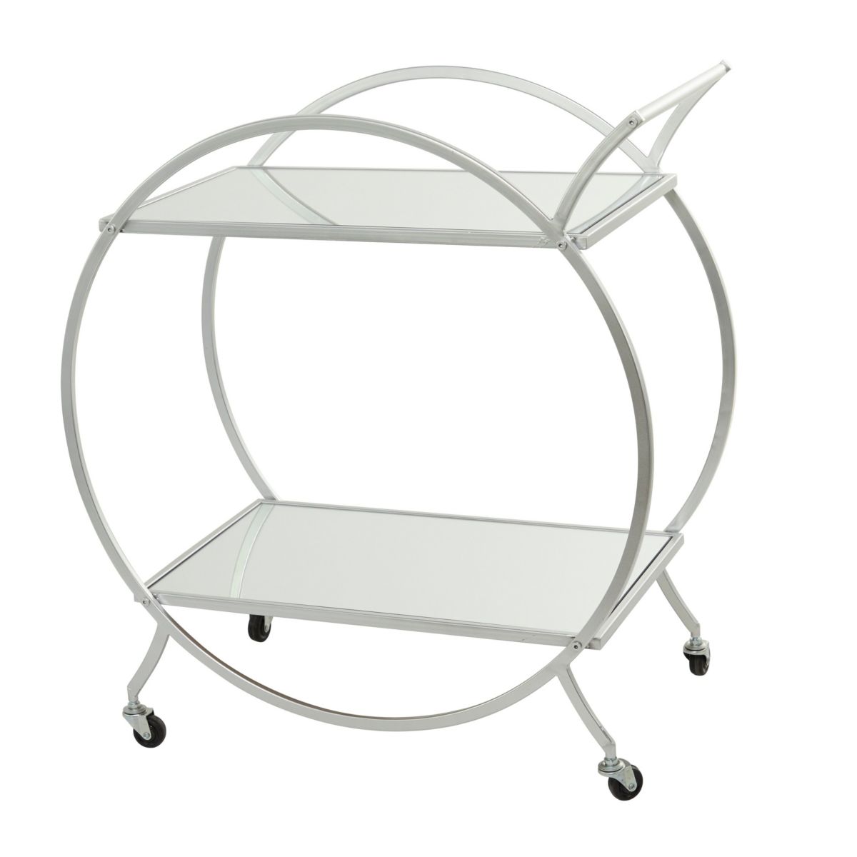 Contemporary Metal Bar Cart