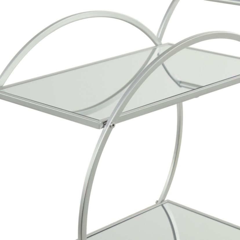 Contemporary Metal Bar Cart