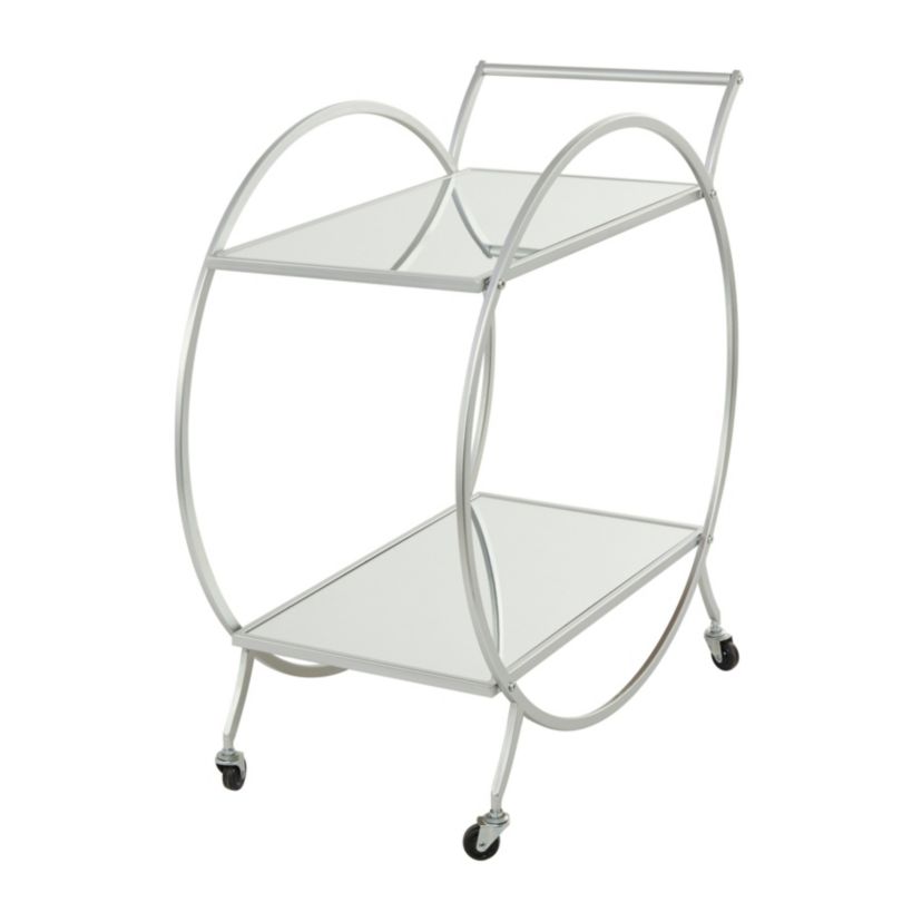 Contemporary Metal Bar Cart