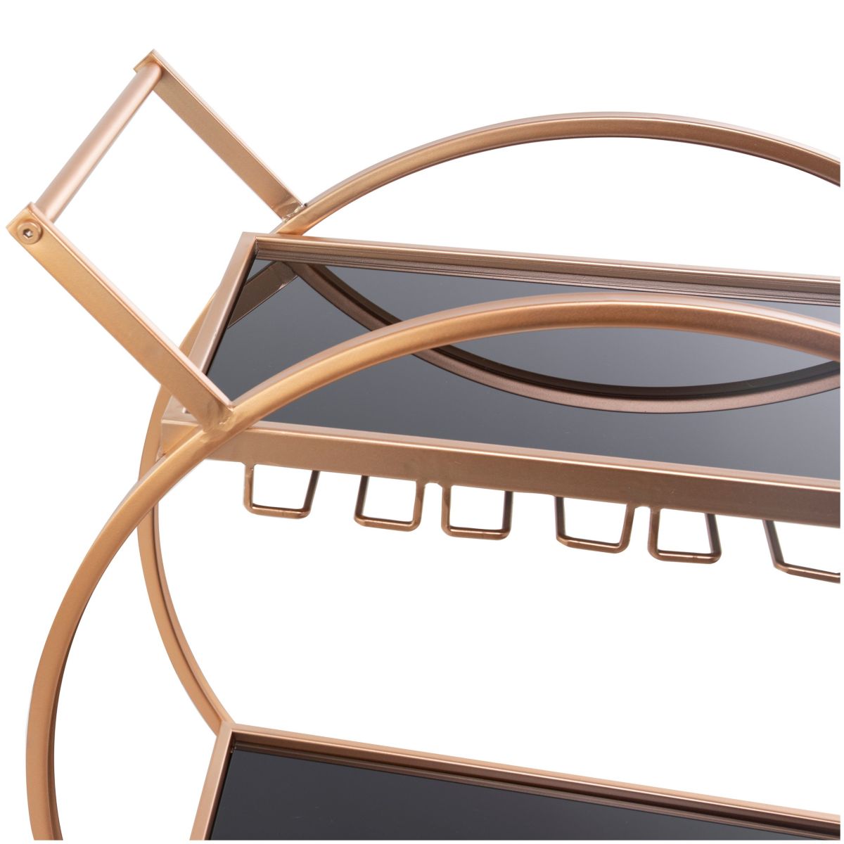 Contemporary Metal Bar Cart