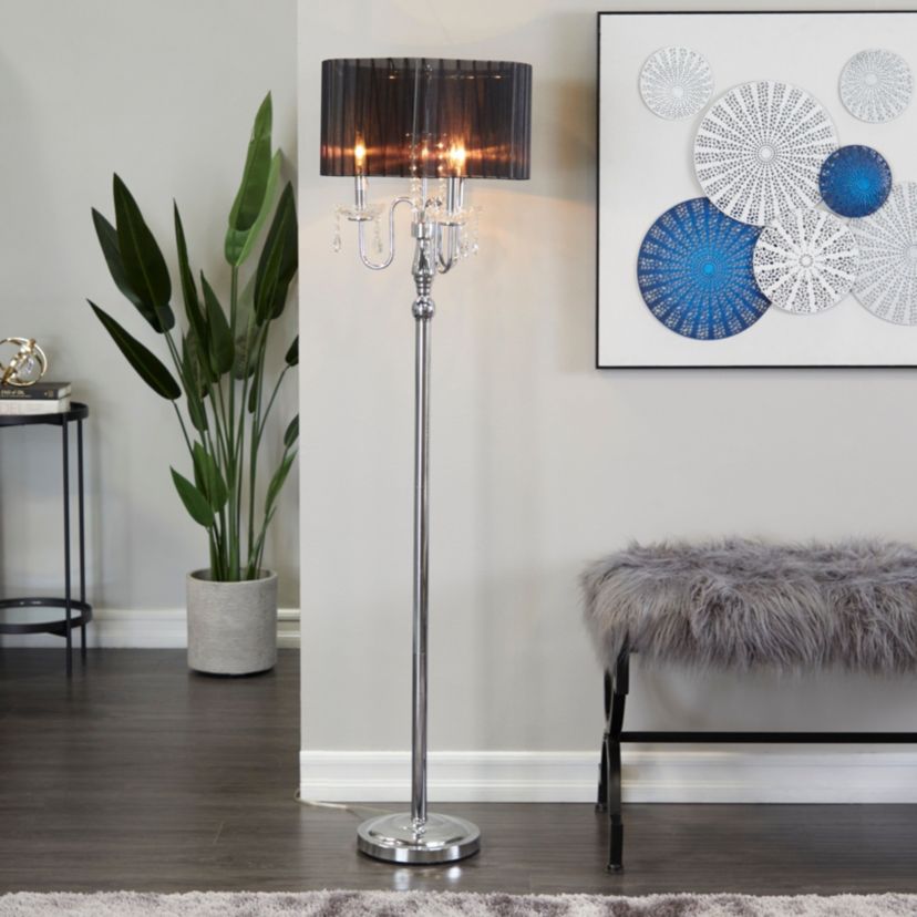 Glam Metal Floor Lamp