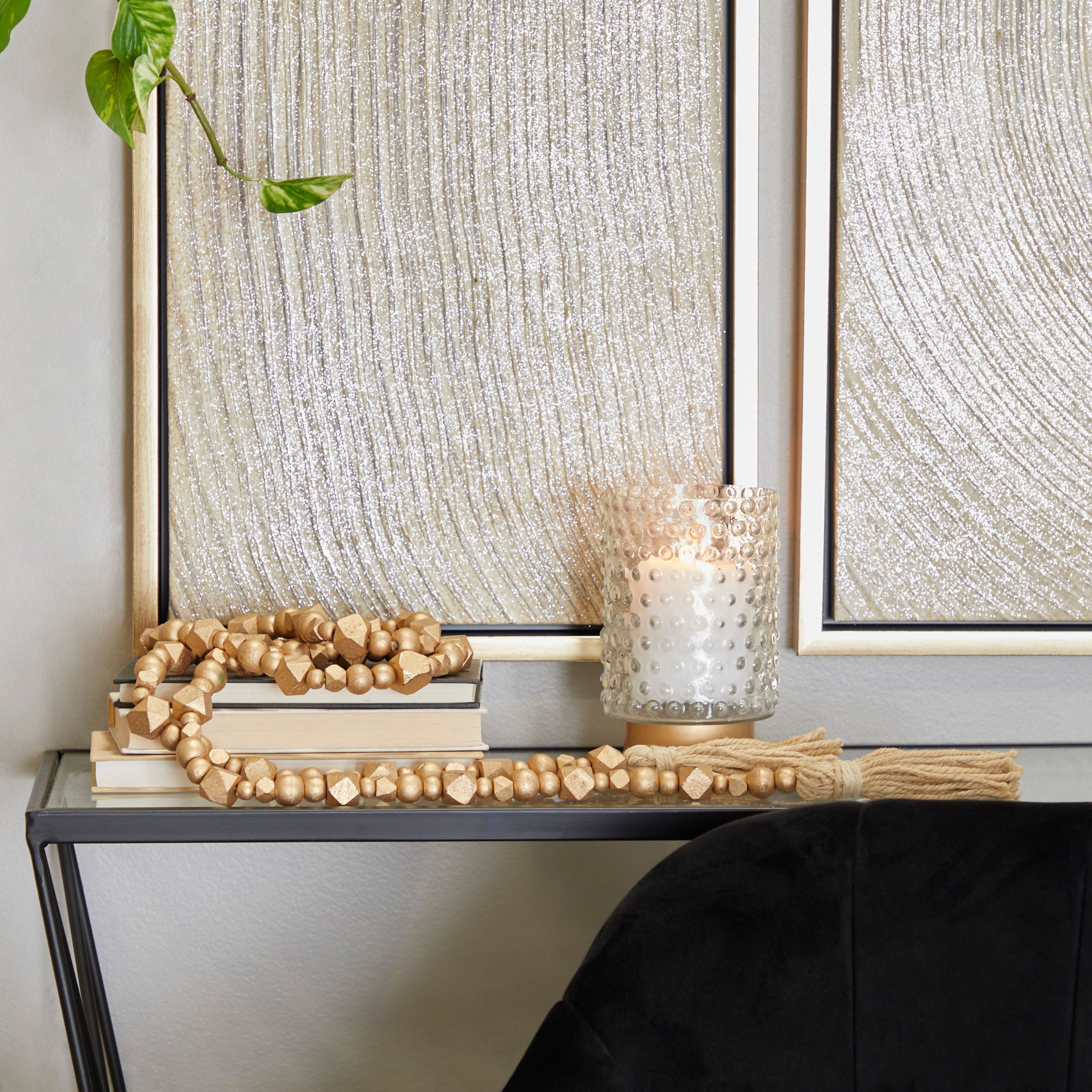 Bohemian Mango Wood Garland with Tassel