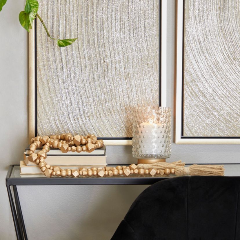 Bohemian Mango Wood Garland with Tassel