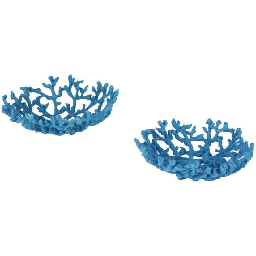 Coastal Resin Decorative Bowl - Set of 2
