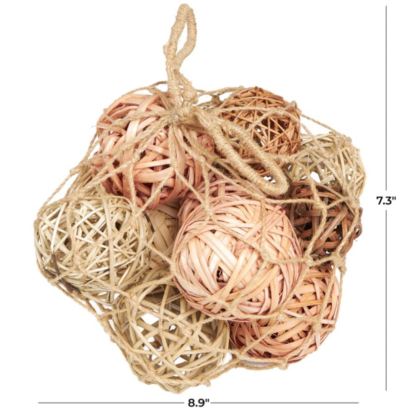 Modern Dried Plant Orbs & Vase Filler