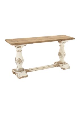 Industrial Wood Console Table