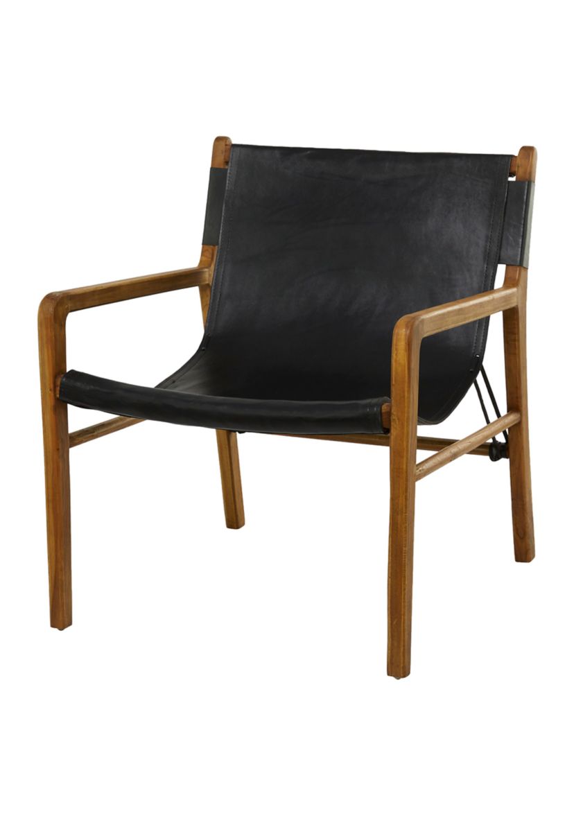 Modern Leather Accent Chair