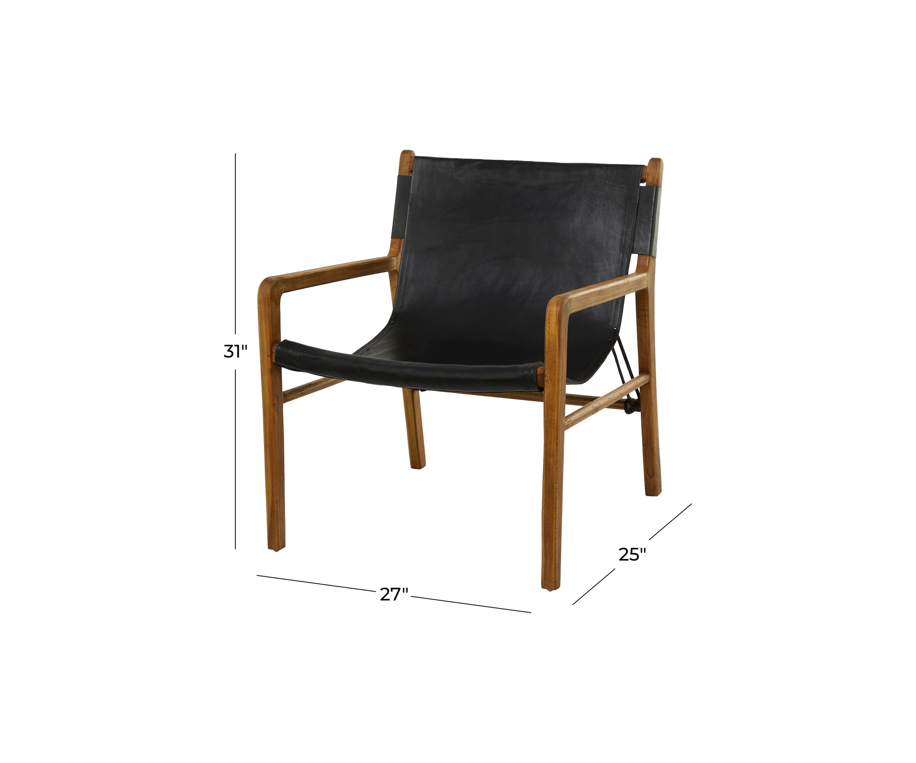 Modern Leather Accent Chair
