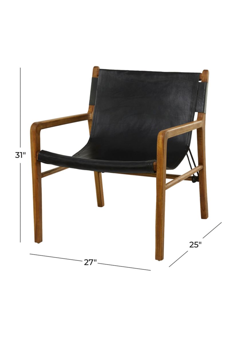 Modern Leather Accent Chair