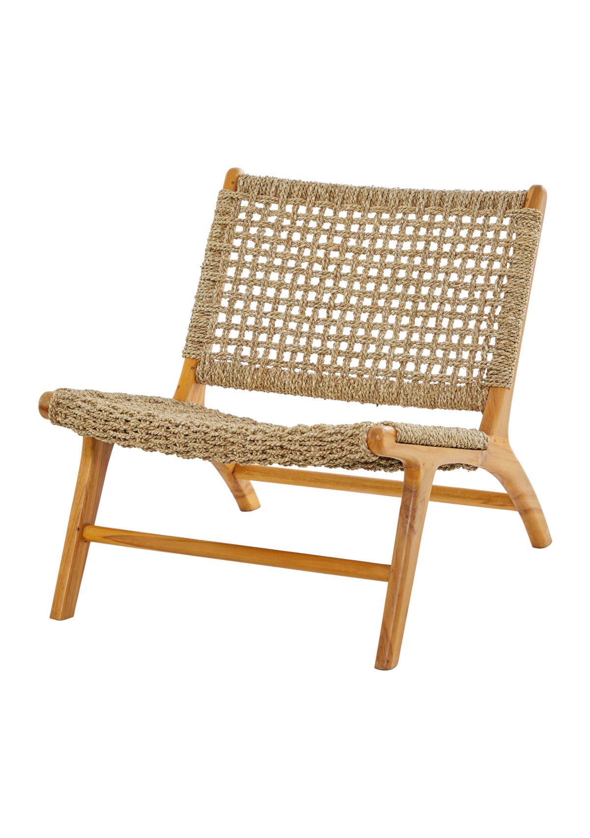 Modern Teak Wood Accent Chair