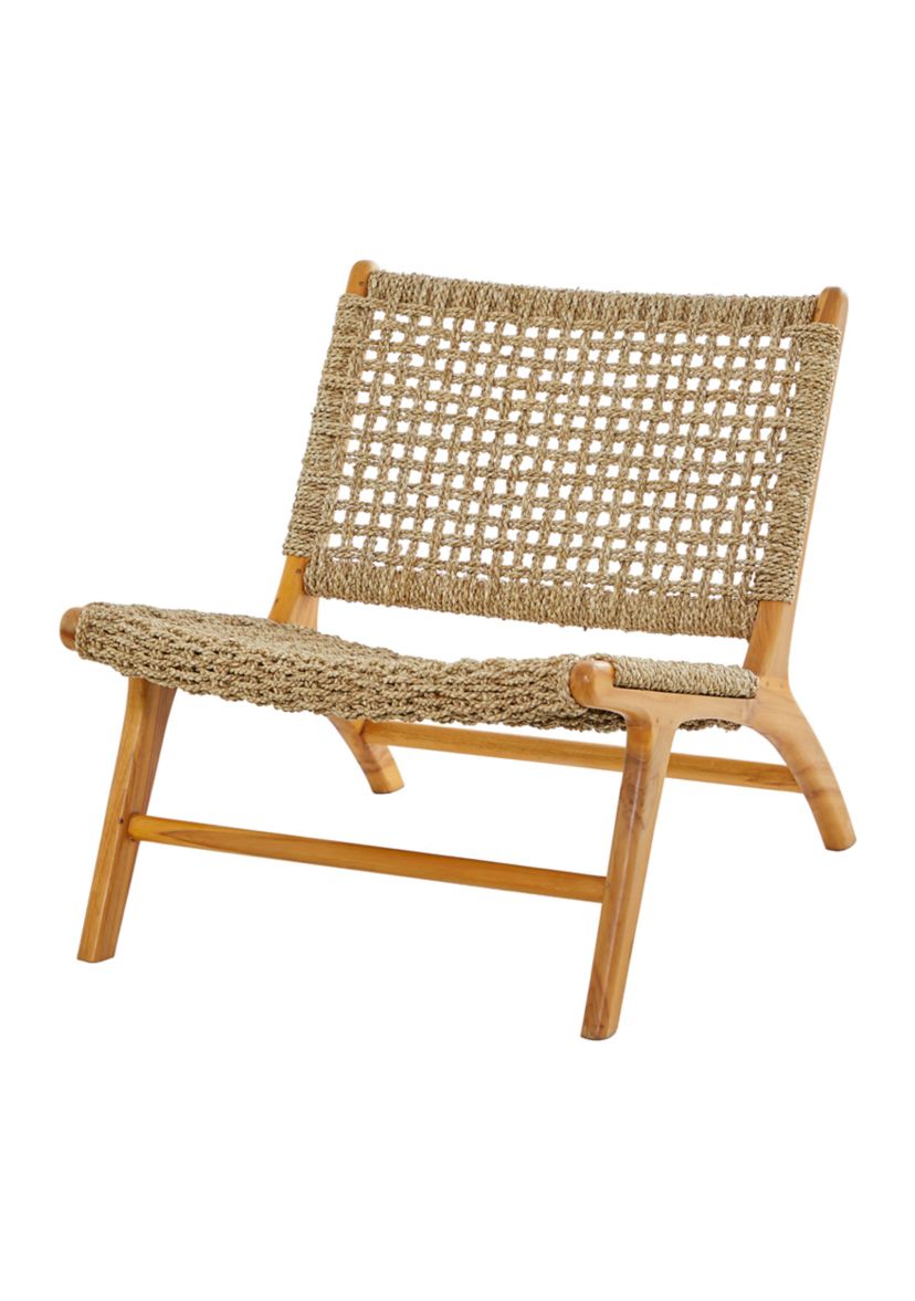 Modern Teak Wood Accent Chair