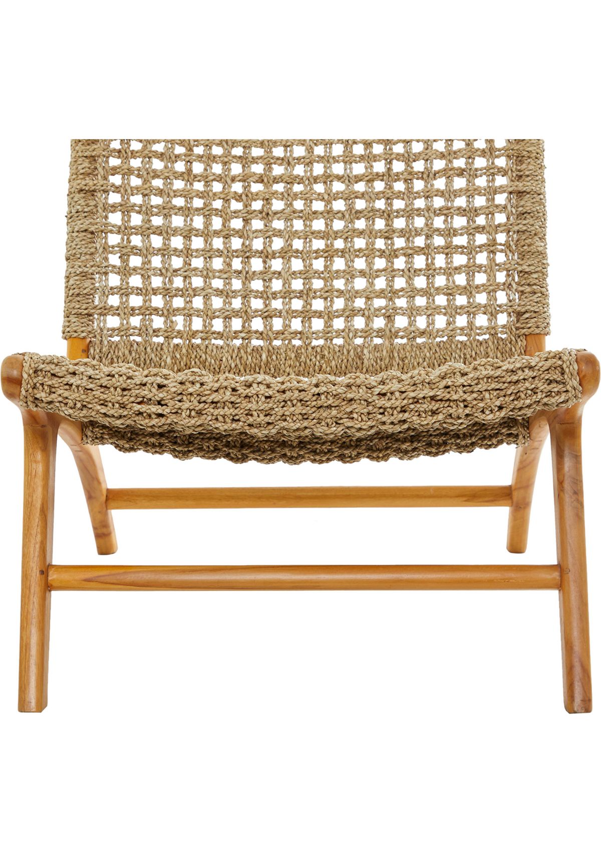 Modern Teak Wood Accent Chair