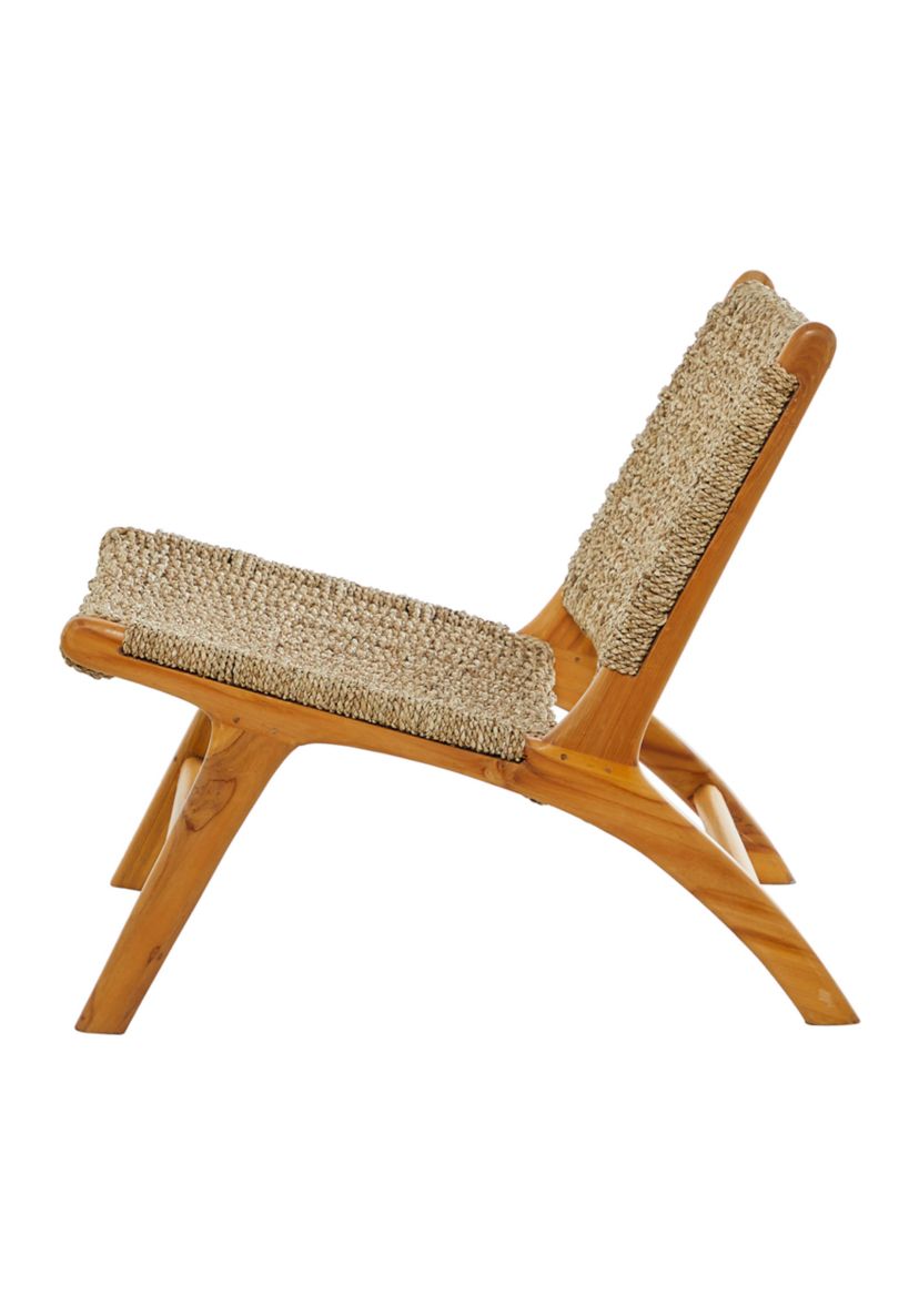 Modern Teak Wood Accent Chair