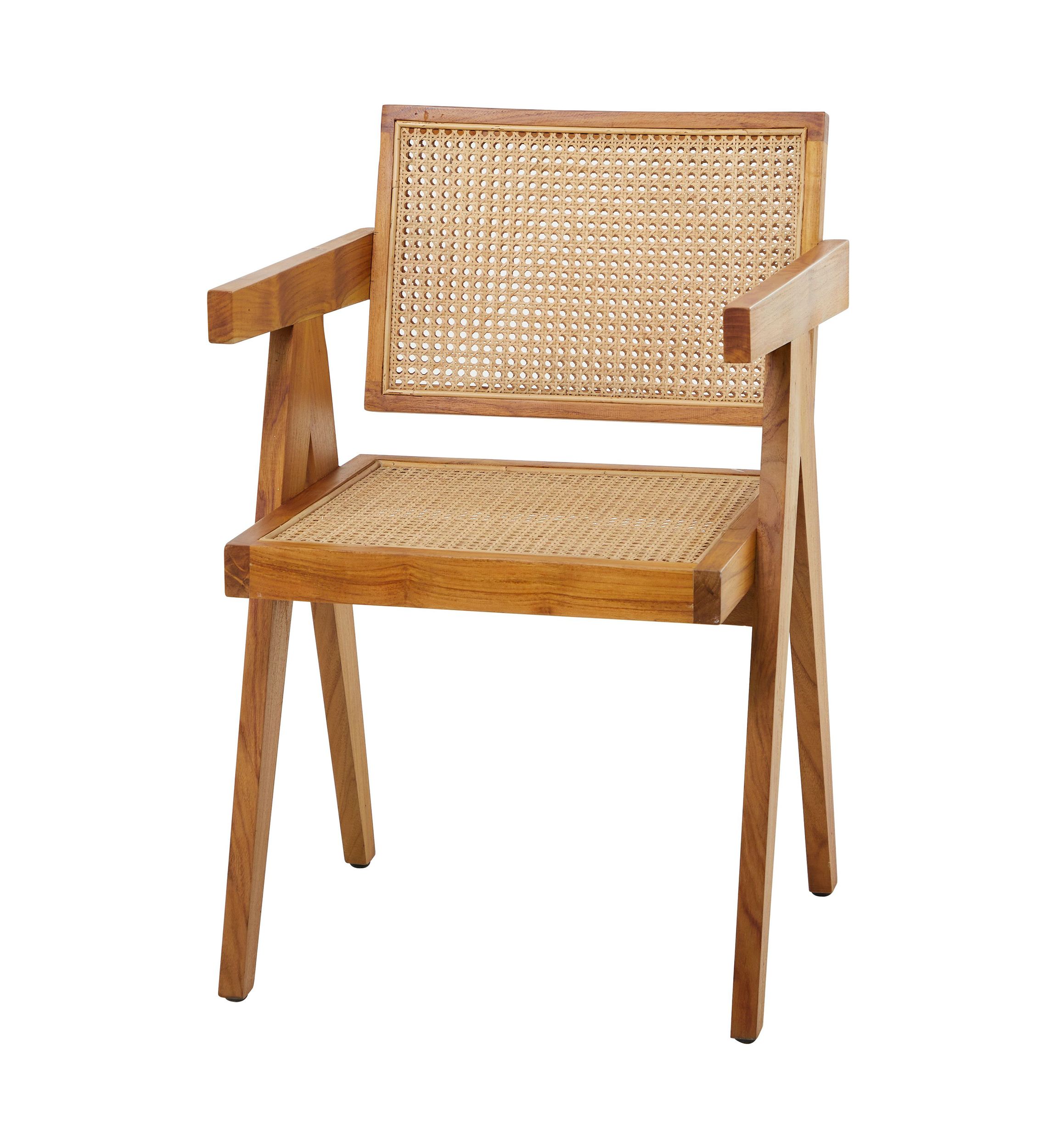 Modern Teak Wood Accent Chair