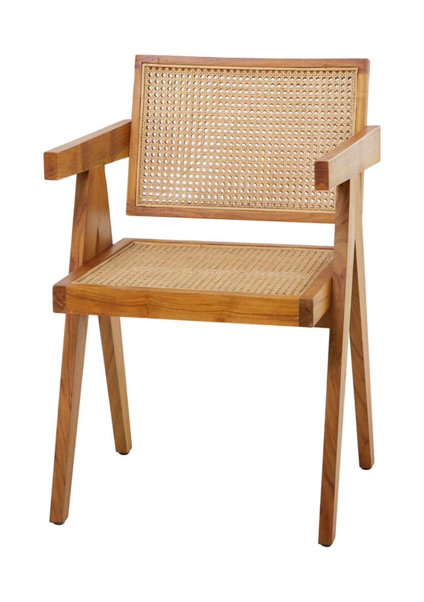 Modern Teak Wood Accent Chair