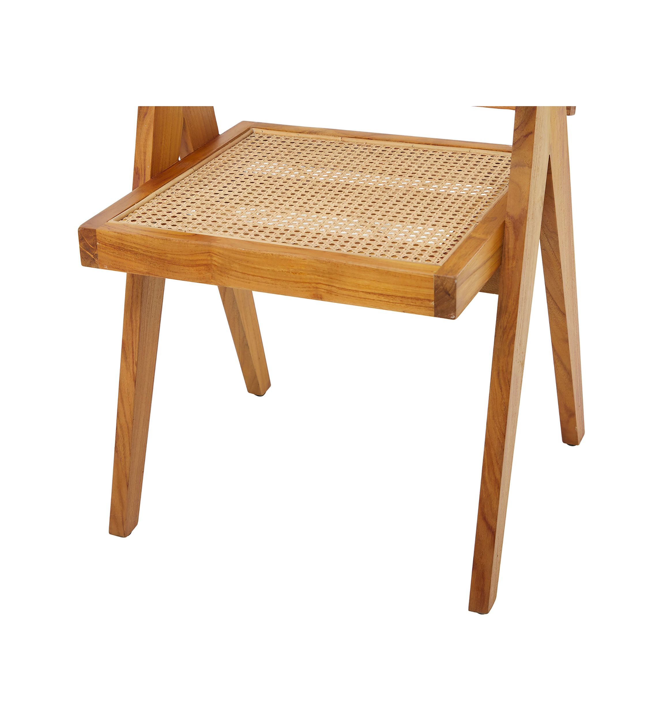 Modern Teak Wood Accent Chair
