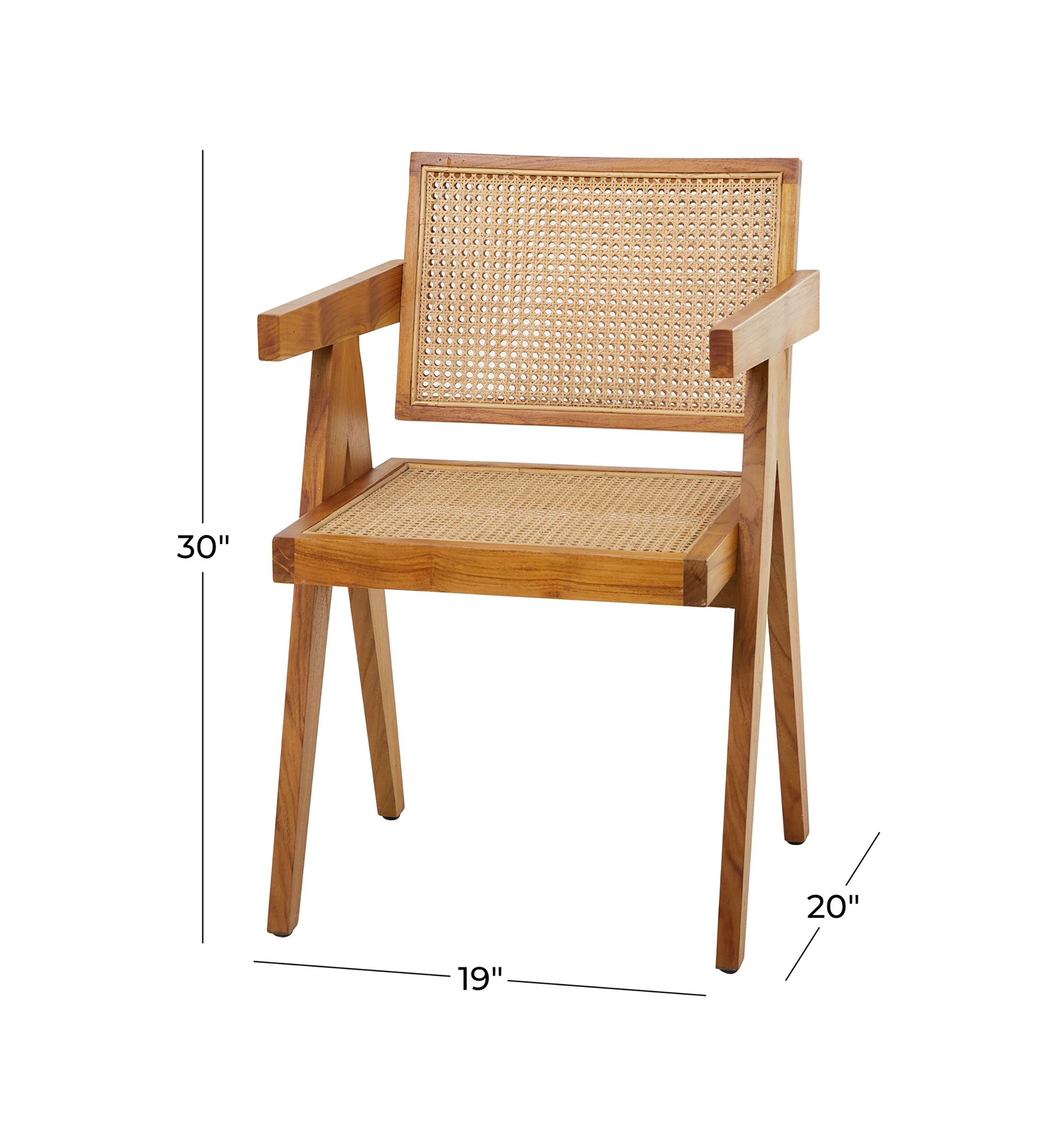 Modern Teak Wood Accent Chair