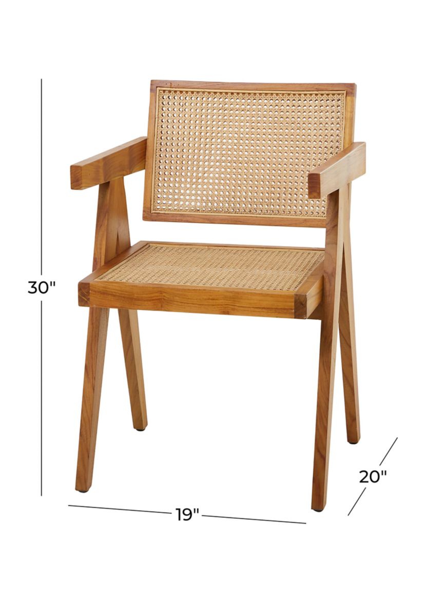 Modern Teak Wood Accent Chair