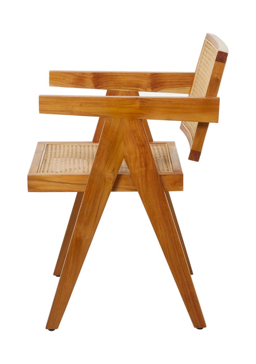 Modern Teak Wood Accent Chair