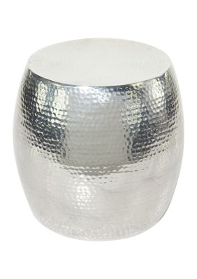 Contemporary Aluminum Metal Accent Table