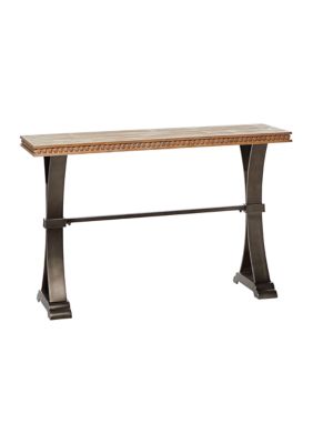 Industrial Metal Console Table