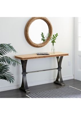 Industrial Metal Console Table