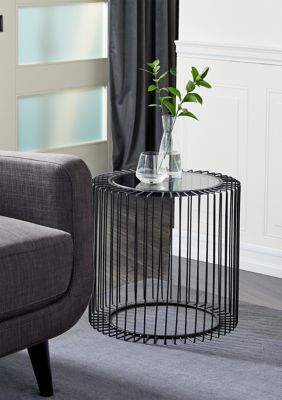 Contemporary Metal Accent Table