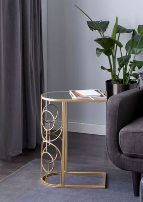 Contemporary Metal Accent Table