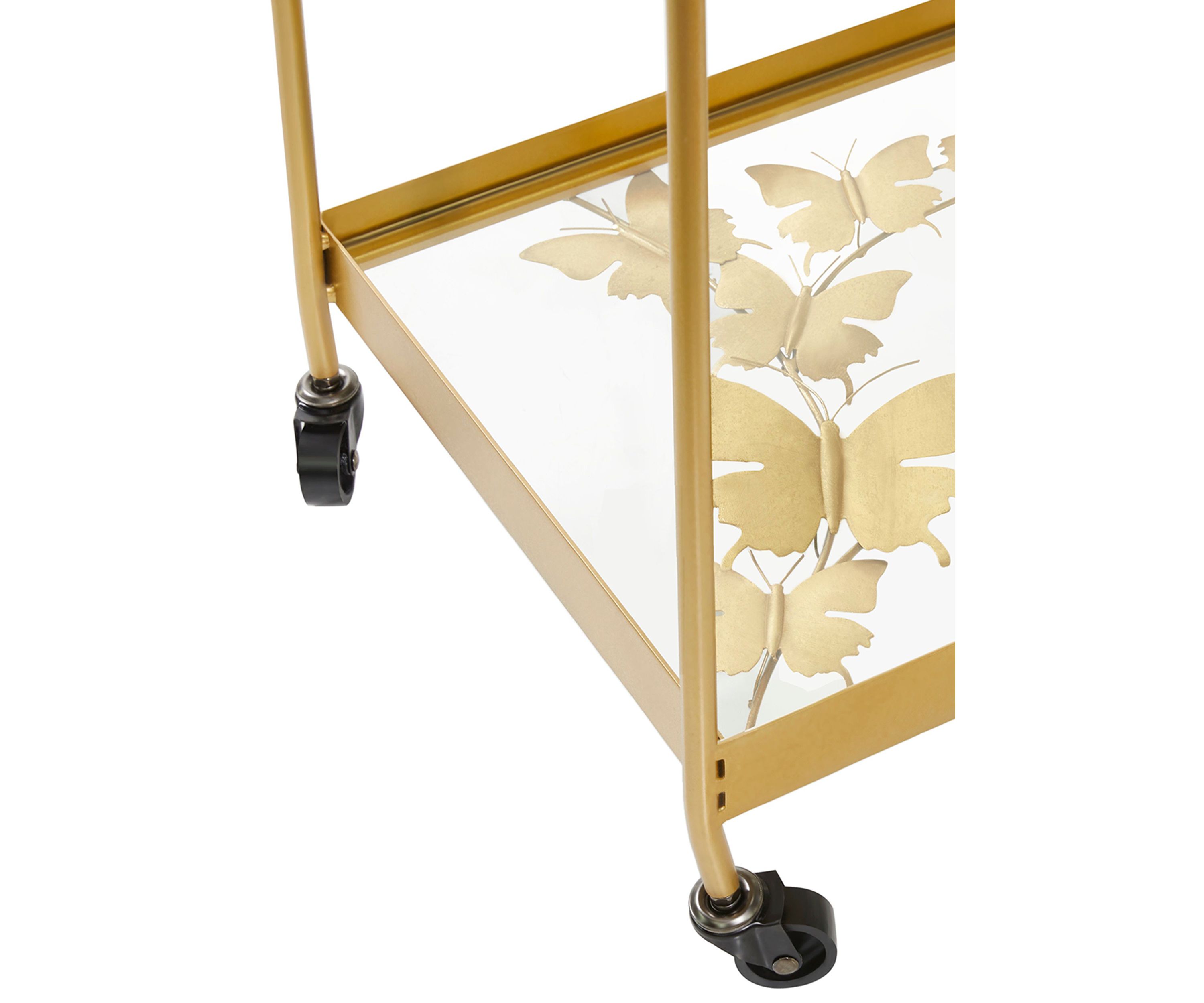 Contemporary Metal Bar Cart