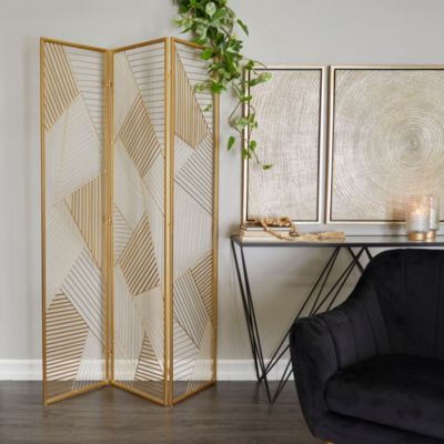 Glam Metal Room Divider Screen