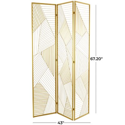 Glam Metal Room Divider Screen