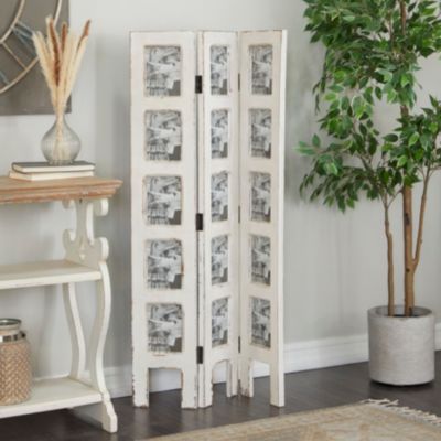 Farmhouse Wooden Room Divider Screen