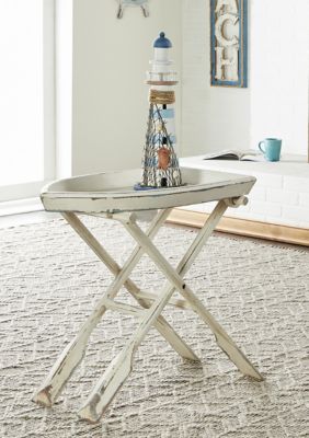 Nautical Wood Accent Table