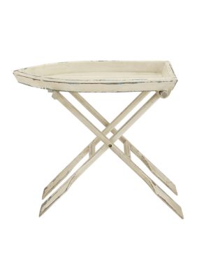 Nautical Wood Accent Table
