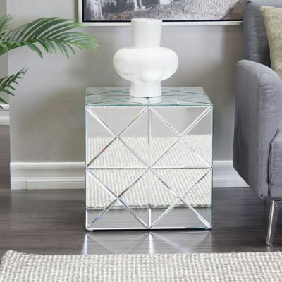 Glam Glass Accent Table