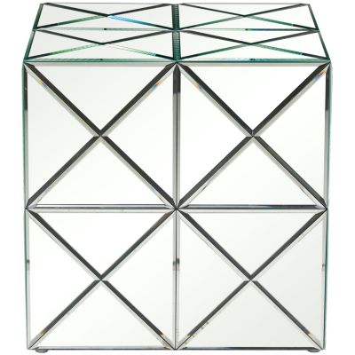 Glam Glass Accent Table