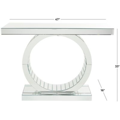 Glam Glass Console Table