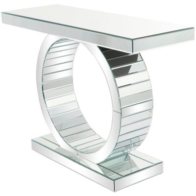 Glam Glass Console Table