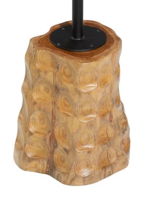 Contemporary Teak Wood Accent Table