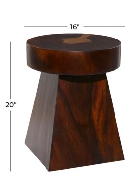 Contemporary Wood Accent Table