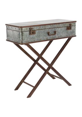 Farmhouse Metal Accent Table