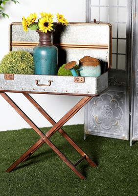 Farmhouse Metal Accent Table