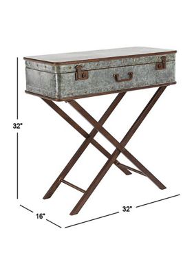 Farmhouse Metal Accent Table