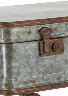 Farmhouse Metal Accent Table