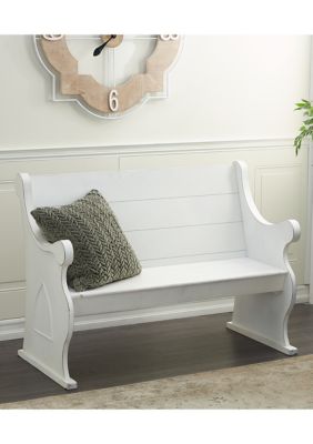 Farmhouse Wood Storage Bench