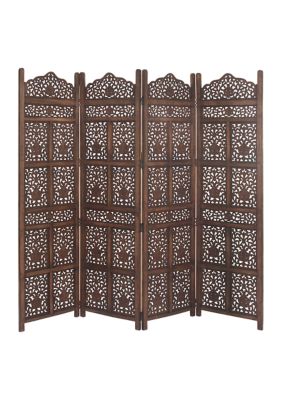 Traditional Wood Room Divider Screen