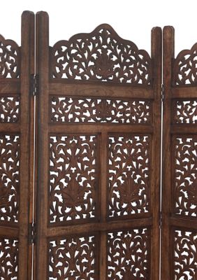 Traditional Wood Room Divider Screen