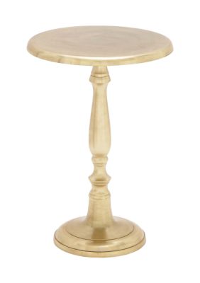 Traditional Aluminum Metal Accent Table